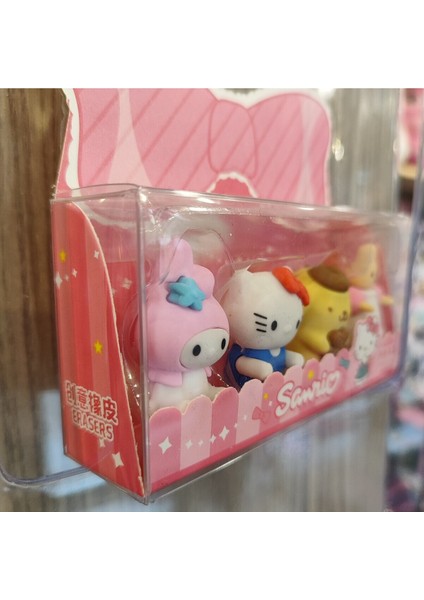 My Melody,hello Kitty Sanrio Karakterleri Figürlü 4 Lü Silgi Seti AD77789 fiyatları