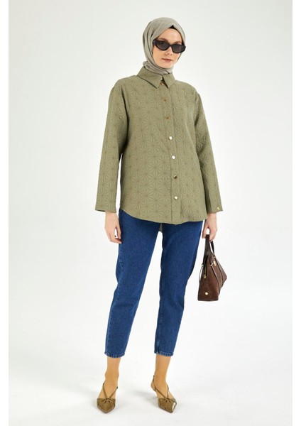 Gömlek Yakalı Çıt Çıt Düğmeli Ceket-Küf 25YT532 fırsatları