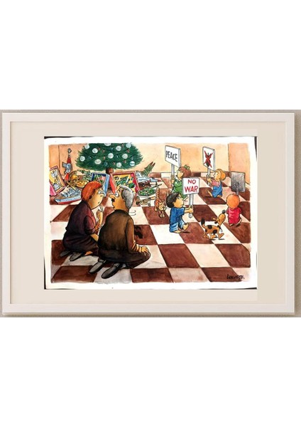 Enrique Arturo Lacoste Prince 29X21CM Orijinal Karikatür Tablo fırsatları