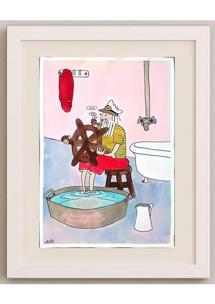 Marzeyah Rezaei 29X21CM Orijinal Karikatür Tablo fırsatları