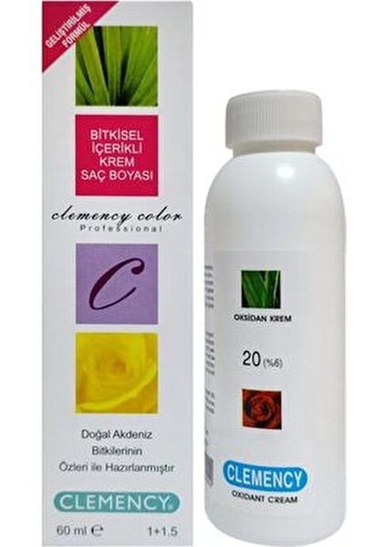 Color 7.0 Kumral Bitkisel Içerikli Saç Boyası 60 ml %6 20 Volume Oksidan 90 ml