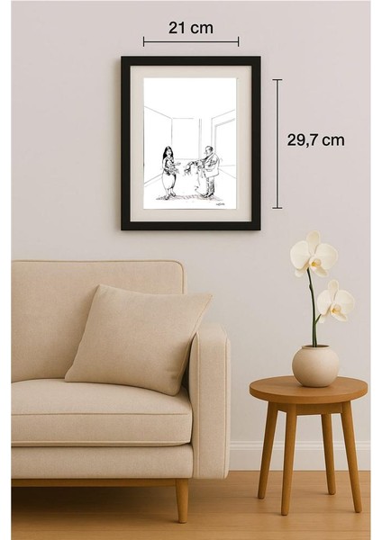 Raed Khalil 29X21CM Orijinal Karikatür Tablo fiyatları