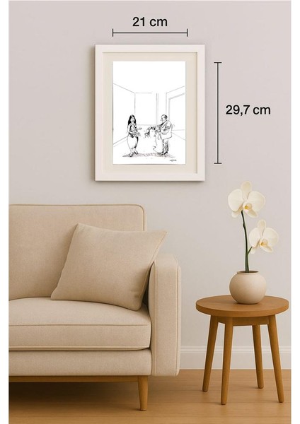 Raed Khalil 29X21CM Orijinal Karikatür Tablo indirimleri