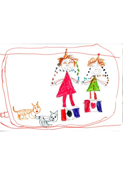 Yana Bayasitova 29X21CM Orijinal Karikatür Tablo modelleri