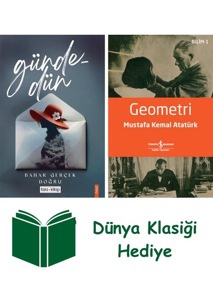 Gündedün + Geometri + Dünya Klasiği Hediye