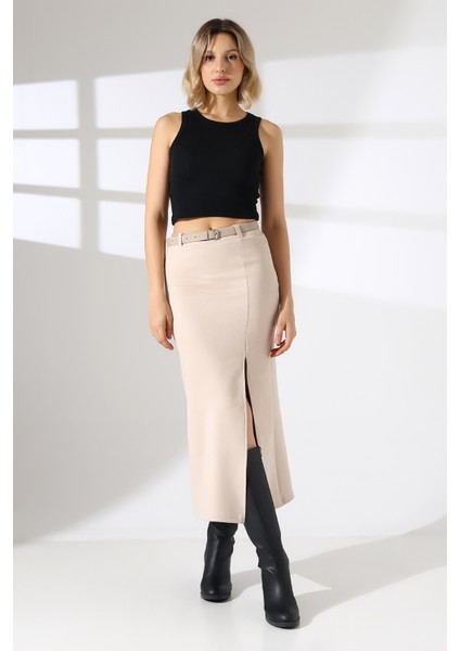 Süet Etek Uzun Boy Yırtmaçlı indirimleri