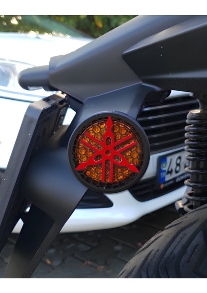 Yamaha Için Crash Bar Kırmızı Siyah Dayanıklı Motor Koruma Aksesuarı (Yan Tampon) fırsatları