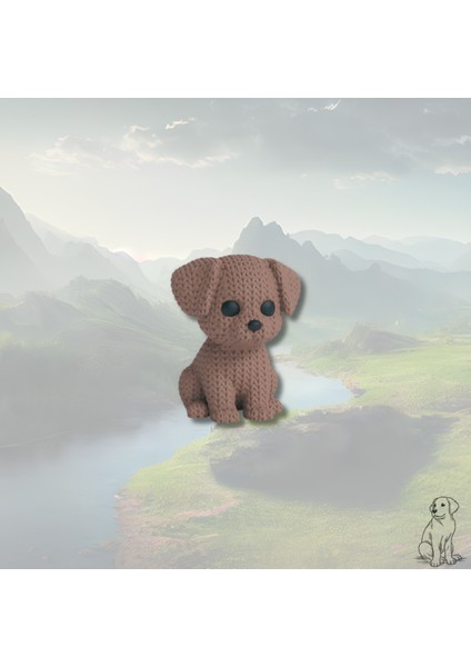 Kahverengi Ayı Anahtarlık –örgü Desenli Figür | Sevimli Mini Aksesuar | Amigurumi Tarzı Çanta Süsü