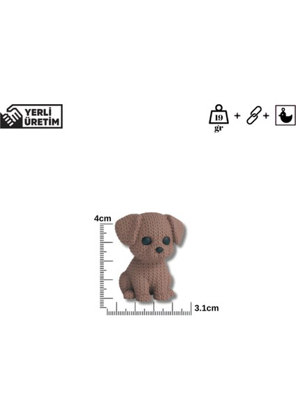 Kahverengi Ayı Anahtarlık –örgü Desenli Figür | Sevimli Mini Aksesuar | Amigurumi Tarzı Çanta Süsü fırsatları