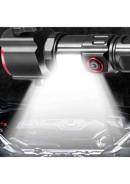 Çok Fonksiyonlu Metal 10.000 Lümen Teleskopik Zoom Taktik Fener fırsatları