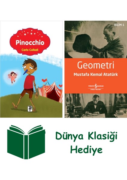 Pinocchio + Geometri + Dünya Klasiği Hediye