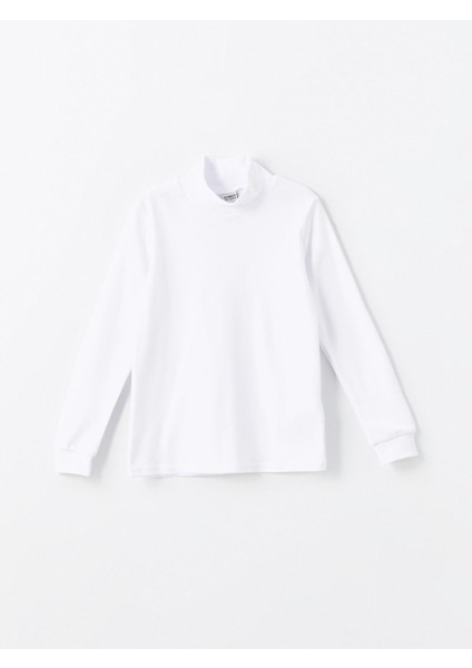 Yeni Sezon Yarım Balıkçı Yaka Basic Erkek Çocuk Tişört