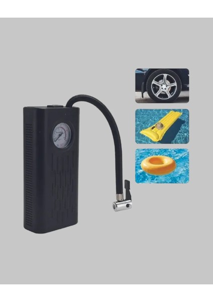Elektrikli Hava Kompresörü Type-C USB Şarjlı Çok Fonksiyonlu Lastik Pompası modelleri