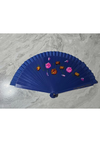 Bambu Çift Taraflı Yelpaze Karışık Renkler 12'li Paket - Lisinya