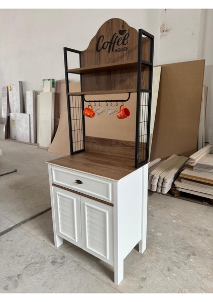 Kahve Köşesi Çekmeceli Çok Amaçlı Mutfak Dolabı Sepet fırsatları