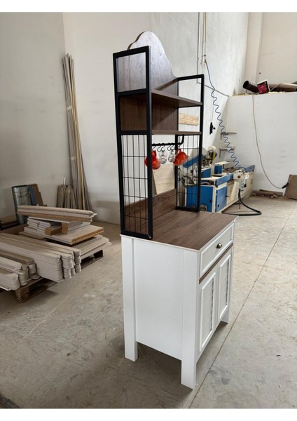 Kahve Köşesi Çekmeceli Çok Amaçlı Mutfak Dolabı Sepet indirimleri