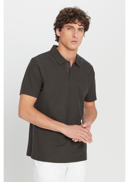 %100 Pamuk Slim Fit Dar Kesim Polo Yaka Jakarlı Triko Tişört modelleri