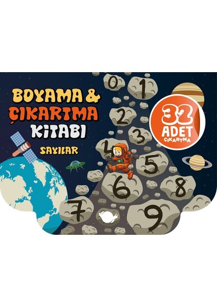 Sayılar Boyama ve Çıkartma Kitabı