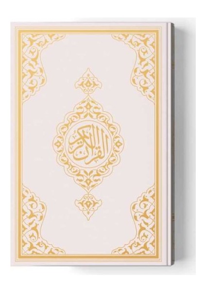 2 Renkli Orta Boy Kur'an-I Kerim (Miklepsiz) Beyaz