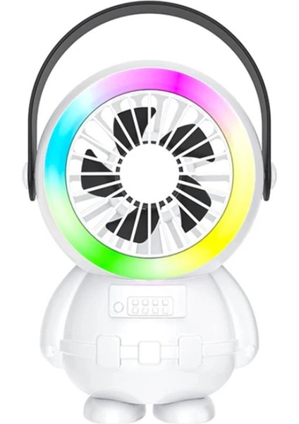 Ally Şarjlı Astronot Fan Vantilatör Taşınabilir El - Masa Üstü Vantilatör 15 - ?20?74E3-8G9