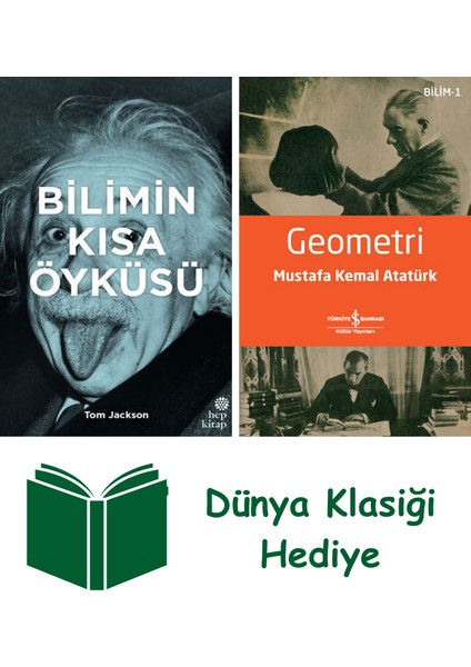 Bilimin Kısa Öyküsü (Ciltli) + Geometri + Dünya Klasiği Hediye