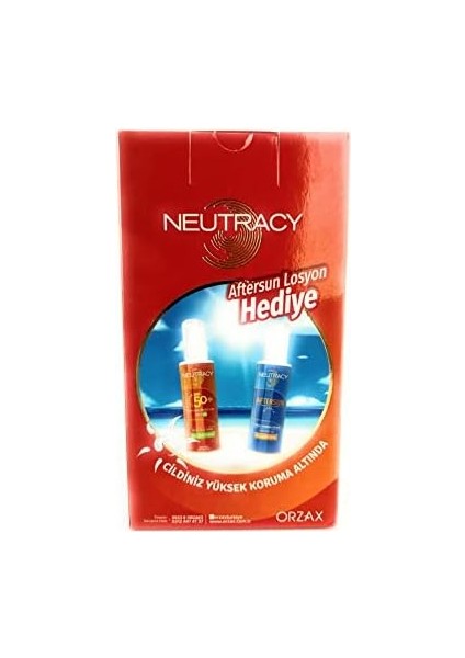 Orzax Neutracy Güneş Koruyucu Set Karma & Yağlı Ciltler Için - Güneş Kremi SPF50+ 150 ml + After Sun Losyon 150 ml modelleri