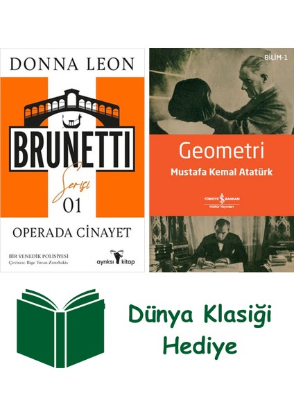 Operada Cinayet - Bir Venedik Polisiyesi + Geometri + Dünya Klasiği Hediye