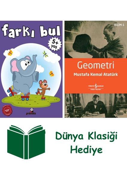 Farkı Bul + Geometri + Dünya Klasiği Hediye