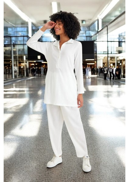 Baharlık Gömlek Yaka Rahat Elbise