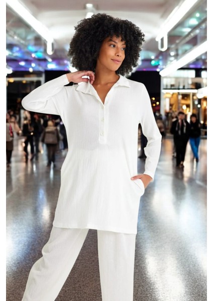 Baharlık Gömlek Yaka Rahat Elbise