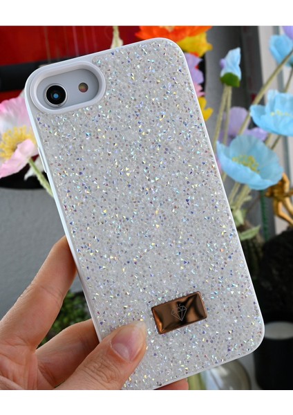 Iphone 6 - 7 - 8 - Se 2020 - Se 2022 Uyumlu Elmas Tasarımlı Taşlı Işıltılı Parlak Pırlanta Kılıf fiyatları