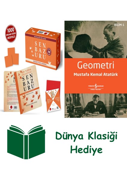 Senbazuru – Bin Turna Felsefesi (Kutulu) + Geometri + Dünya Klasiği Hediye