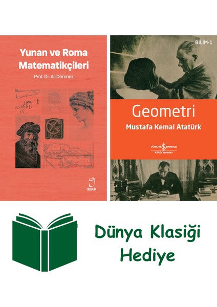 Yunan ve Roma Matematikçileri + Geometri + Dünya Klasiği Hediye