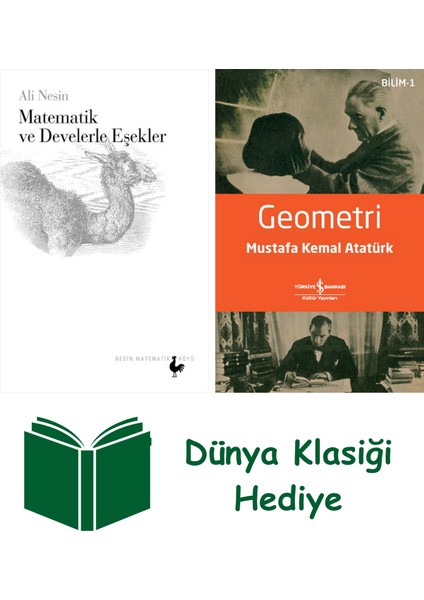 Matematik ve Develerle Eşekler + Geometri + Dünya Klasiği Hediye