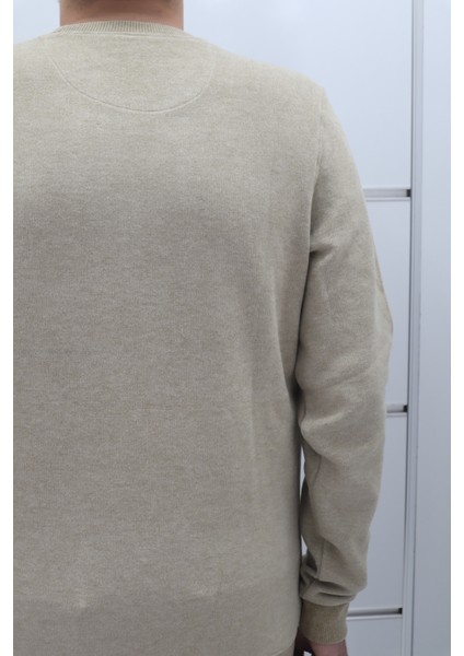 Fistan Store Erkek Desenli Spor Kesim Normal Kalıp Bisiklet Yaka Selanik Kumaşlı Kışlık Kazak fırsatları