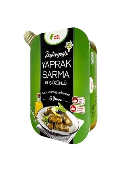 Zel Yaprak Sarma Hyp Tabak 200 G Zeytinyağlı Kuşüzümlü