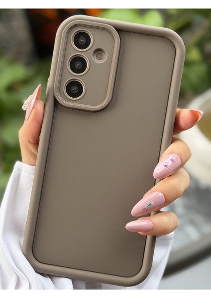 Galaxy A15 Uyumlu Mat Lansman Parmak Izi Bırakmaz Esnek Silikon Kılıf
