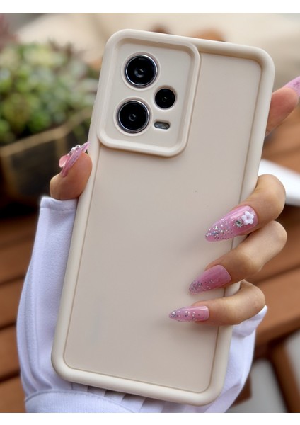 Redmi Note 12 Pro 5g Uyumlu Mat Lansman Parmak Izi Bırakmaz Esnek Silikon Kılıf