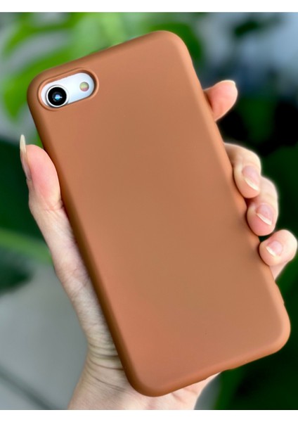 Iphone 7 - 8 - Se 2020 - Se 2022 Uyumlu Içi Kadife Esnek Silikon Leke Tutmaz Lansman Kılıf