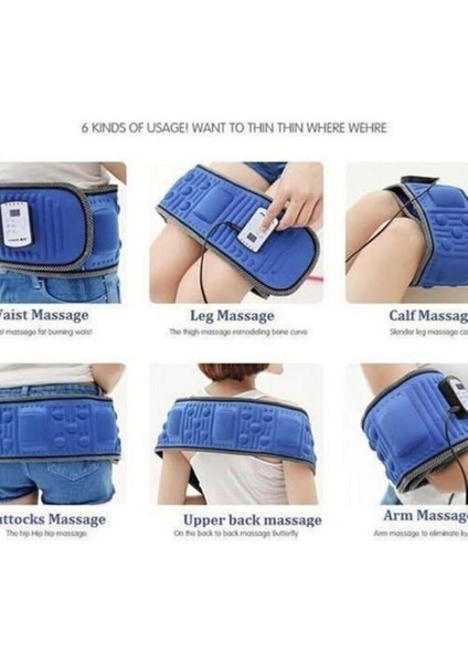 Titreşimli Masaj Kemeri Göbek Eritme Aleti 5 Motorlu 7 Programlı Bacak Göbek Yağ Eritme Cihazı fırsatları