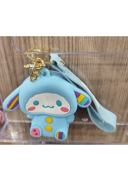 Anahtarlık Çok Amaçlı Fermuarlı Silikon Mini Cüzdan Çanta Sanrio Karakterleri