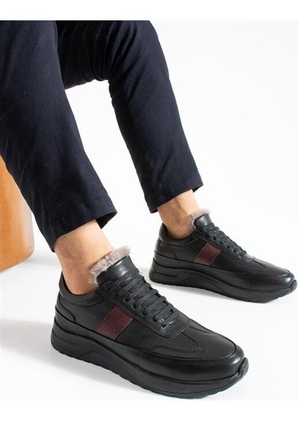 Erkek Siyah Günlük Hakiki Deri Ayakkabı modelleri
