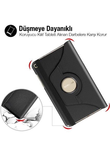 Sm Galaxy Tab A 10.0 (P580-P585) 360 Derece Döner Standlı KILIF-(5775) - ?97?29E0-6G0497 modelleri