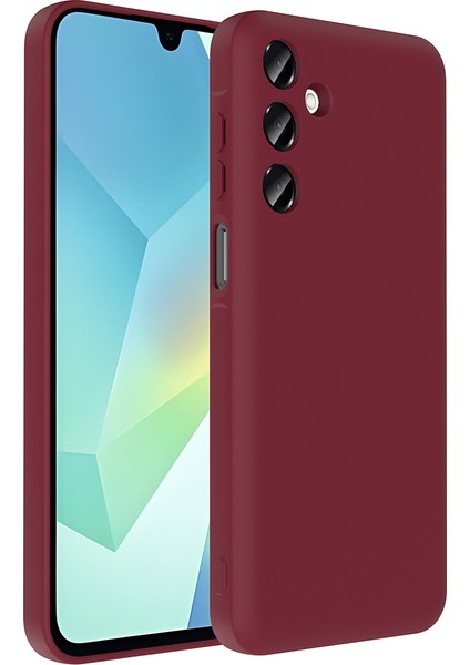 Spia Galaxy A16 Kılıf Kamera Korumalı Kartlık Hazneli Spıa Vitra Kapak - Mürdüm