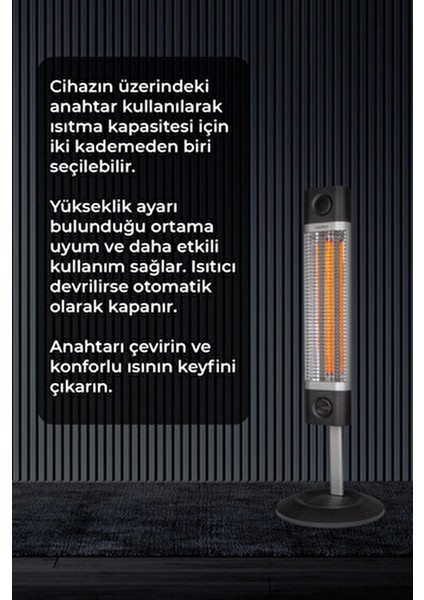 CH1800 Xe Biocarbon Kızılötesi Isıtıcı 1800 W fiyatları