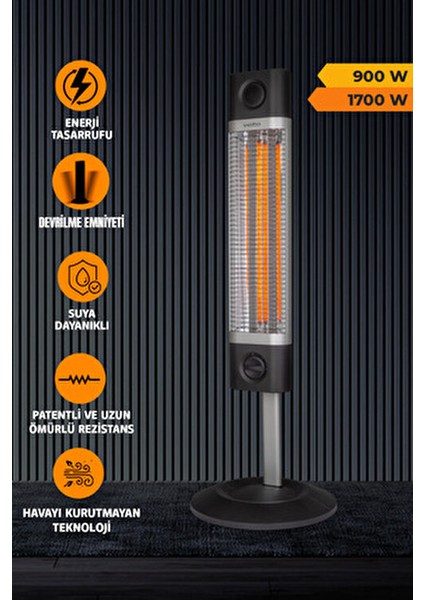 CH1800 Xe Biocarbon Kızılötesi Isıtıcı 1800 W modelleri