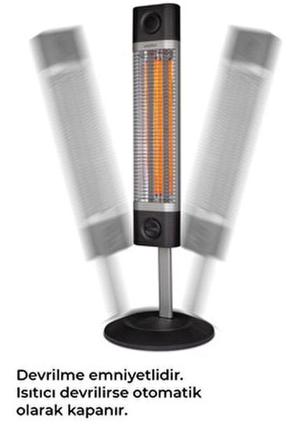 CH1800 Xe Biocarbon Kızılötesi Isıtıcı 1800 W fırsatları