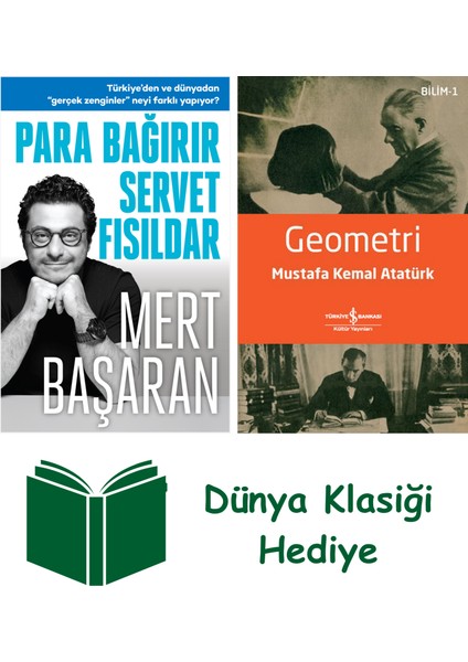 Para Bağırır Servet Fısıldar + Geometri + Dünya Klasiği Hediye