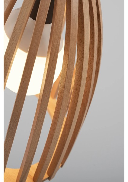 Portofino Yuvarlak Modern Klasik Rustik Retro Vintage Naturel Dekoratif Ahşap Çıtalı Sarkıt Avize modelleri