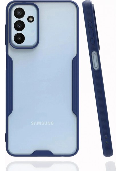 Samsung Galaxy M23 Kılıf Platin Silikon - Lacivert (K95)